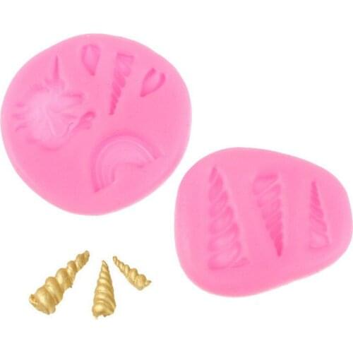 Mini cartoon Sugarcraft soap Chocolate fondant silicone mold Unicornio cake bakeware decorating tools