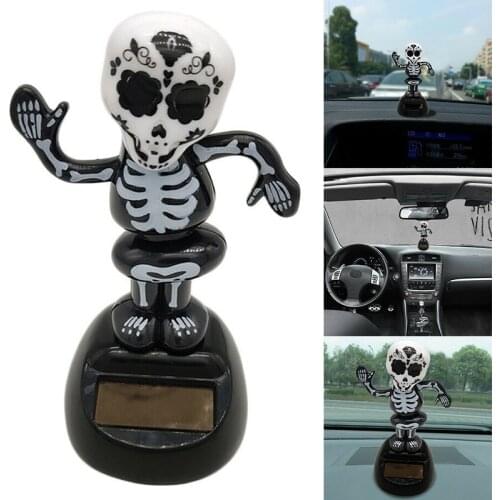 Solar Powered Dancing Halloween Swinging Animated Bobble Dancer Toy Car Decor BM88