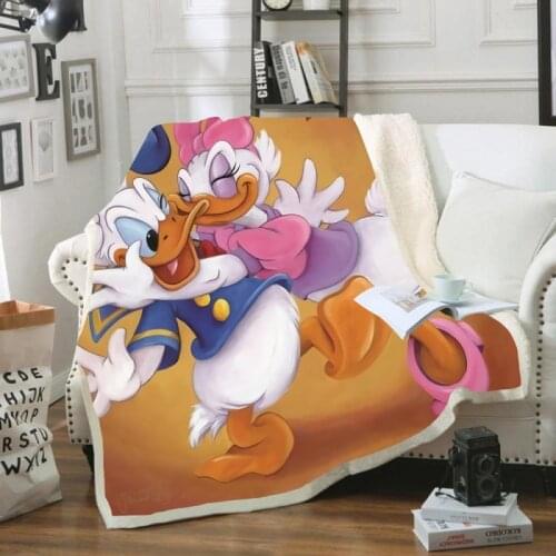 Disney Donald Duck Daisy Loving Lovers Comfort Blankets Can Be Tossed on The Couch As A Sheet Gift for Boys and Girls In Love
