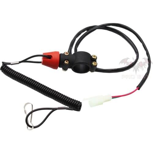 Universal Engine Stop Kill Tether Switch Lanyard for ATV Racing Bike Emergency