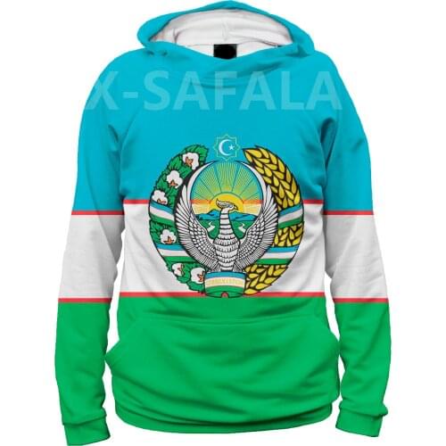 Uzbekistan Soviet 3D All Over Printed Hoodie Man Women Harajuku Outwear 1 Zipper Pullover Sweatshirt Casual Tracksuit