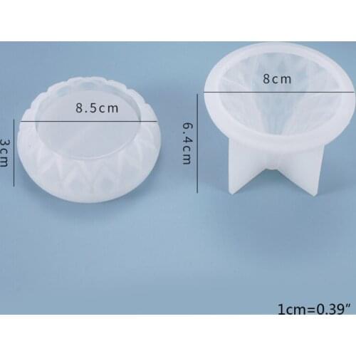 1 Set Crystal Epoxy Resin DIY Mold Storage Box Container Casting Silicone Mould