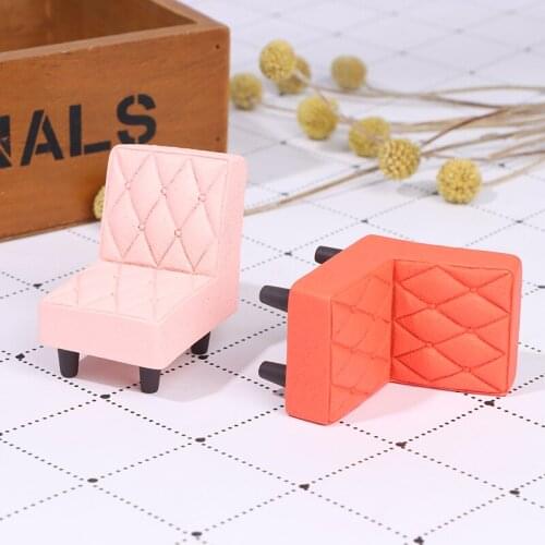 1 Pc 1:12 miniature soft sofa for doll mini furniture toys dollhouse pretend play toy pretend play toy