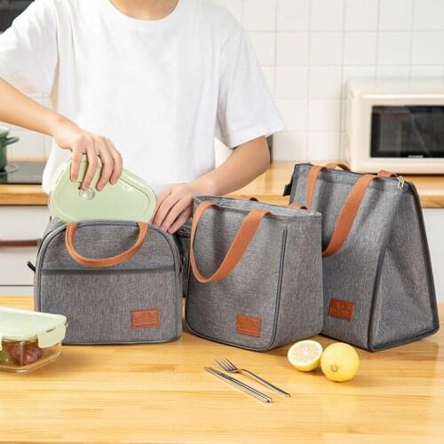 1PC Lunch Carry Case Meal Bag Food Container Picnic Insulated Bag Heat Preservation Aluminum Foil Inside