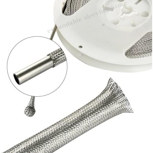 10 m stainless steel braided casing spring soft wire S304 stainless steel wire Double expansion force