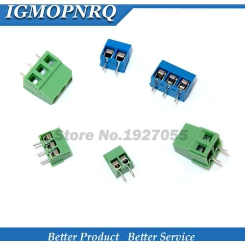 10PCS KF128 KF301 KF350 2P 3P 5mm 3.5mm 2PIN 3PIN Terminal Screw PCB Terminal Connector Splice connector