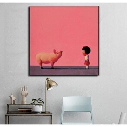 100% Hand paint pop art original painting on Canvas limited sell in 2021 brand painting Art Wall no framed