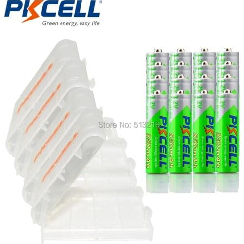 20PCS PKCELL AAA 850mah 1.2V NIMH aaa rechargeable battery LSD 3A accumulator batteries and 5pcs aaa battery storage box