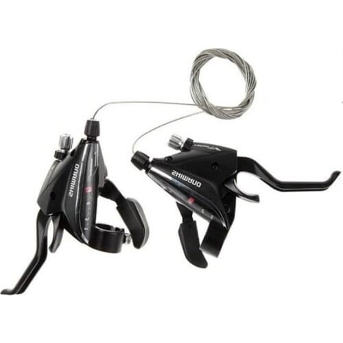 21/24/27speed MTB Bike Thumb Shifter Top Mount Shifters with Inner Cable Gear Shifter Lever EF65-7-8-9 Accessaries