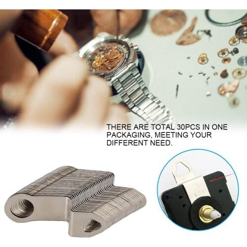 30Pcs Replacement Quartz Metal Clock Hanger - Fits All Standard Quartz Movements