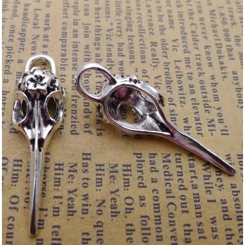 6 Pieces12*40mm Mixed Alloy Antique Silver Color Flower Hairpin Charms Vintage Bracelet Pendant Accessory For DIY Jewelry Making