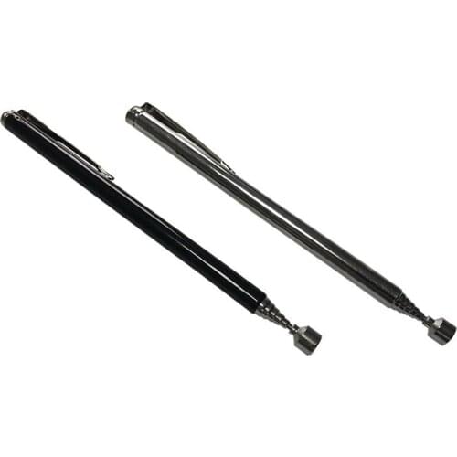 65cm Durable Telescoping Magnetic Grabber Stainless Steel Extendable Magnetic Pickup Tool 1.5LBS Magnet Stick with Pocket Clip