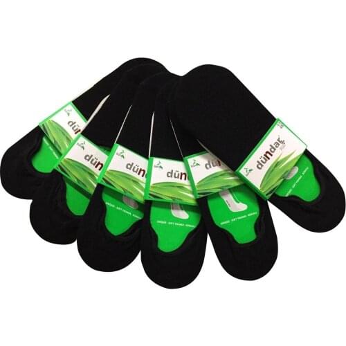 Bamboo Male Ballerina Socks-12 'Piece-Back Silicone-Ambulatory Dead End-Seamless-Dündar