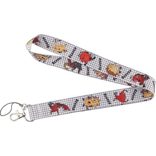 Beaver cartoon Mobile Phone Cartoon Cute Lanyard phone hand Neck Strap cord For Key ID Card For USB Badge Holder Hang Rope E0792