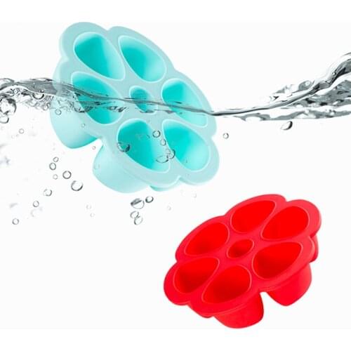 BPA Baby Food Supplement Tray Baby Food Container Silicone Baby Flower Plaid Fruit Breast Milk Storage Box Does Not Contain