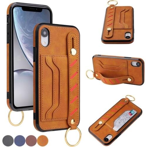 Card Holder Case for iPhone XR XS 12 11 Pro Max SE 2020 6 6S 7 8 Plus Leather Wallet Cover for Samsung Note 20 Ultra S21 S20 FE