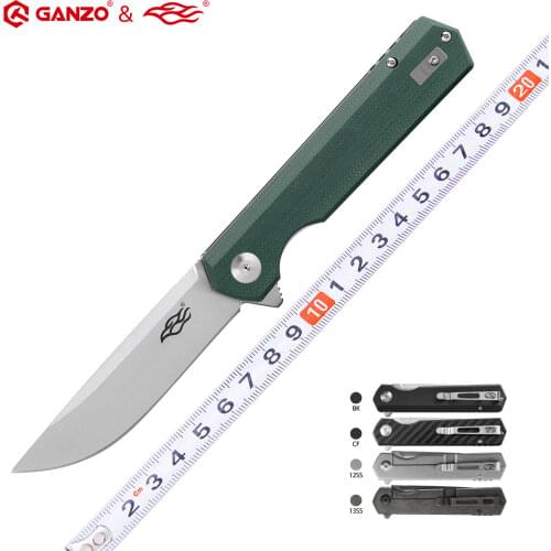Ganzo Firebird FH11 FH12-SS FH12 FH13-SS FH13 60HRC D2 blade G10 or Carbon Fiber Handle Folding knife outdoor Survival tool
