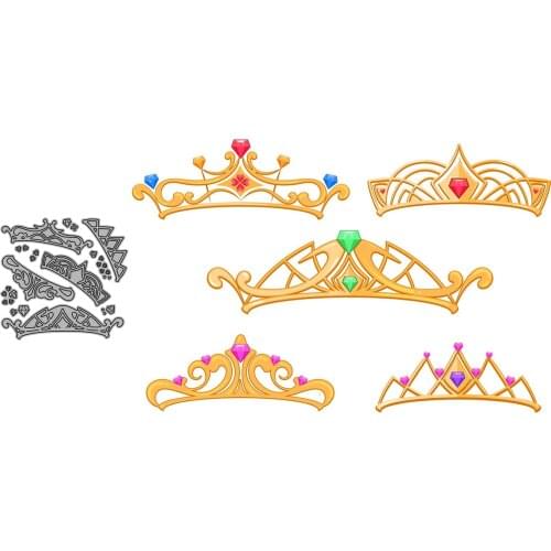 Crown Laurel Wreath Set Scrapbooking Paper Die Cut Stencils Metal Craft Cutting Dies Embossing For Crads Making 2021