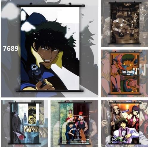 Cowboy Bebop Spike Spiegel Faye Valentine Anime manga wall Poster Scroll