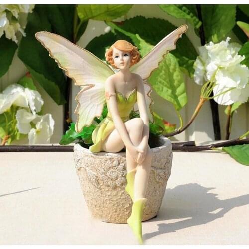 Flying Flower Fairy Creative Statue Gifts Resin Decoration Car Accessories Souvenir Birthday Gift Crafts