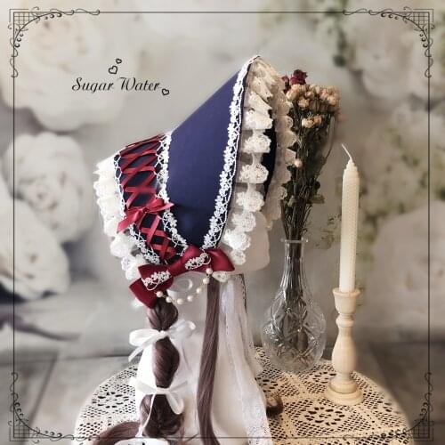 Lolitas Victorian Hand Work BNT Tradescantia sillamontana Moira Bonnet BB Hat Gorgeous Palace Style Dream Princess Sunhat 1 ord