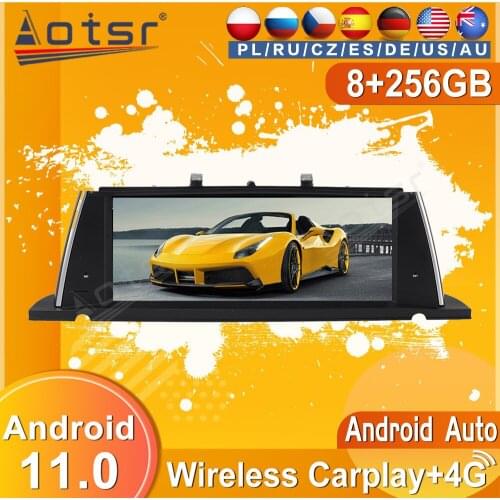 256G Android Tape Radio Recorder Car For BMW 5 Series F07 GT 2011 2012 2013 2014 2015 2016 2017 GPS Navi Player Stereo Head Unit