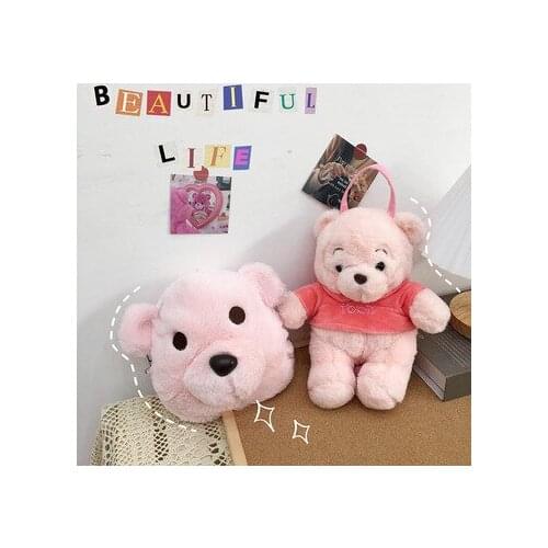 2021 fashion bag for women Cute bear plush bag Cartoon doll cross-body bag for women