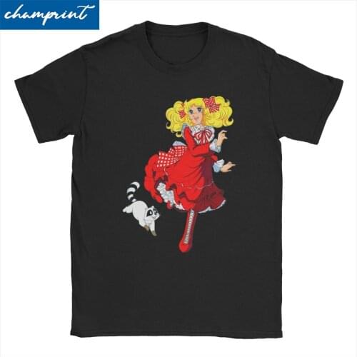 Men Women T-Shirts Candy White And Klin Funny Cotton Tee Shirt Short Sleeve 80s Kawaii Manga T Shirt O Neck Clothing Printed