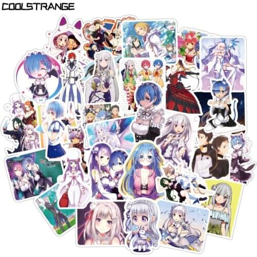 10/30/50Pcs Life In A Different World From Zero Stickers For Laptop Luggage Motorcycle Phone Skateboard Toys Car Diary Pegatinas