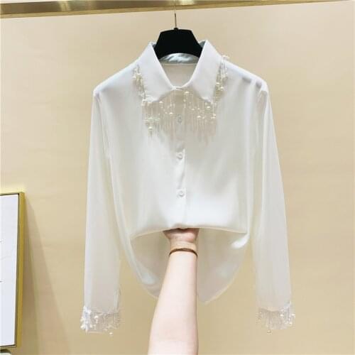 NANCYLIM Womens White Shirts
