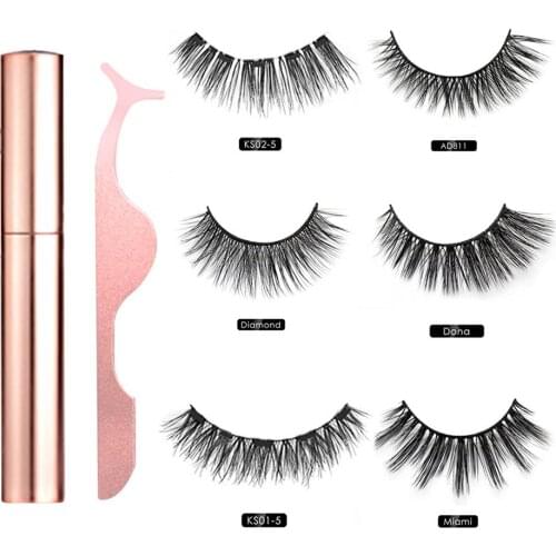 2019 New Hot Luxury Collection Magnetic Liquid Eyeliner & Magnetic False Eyelashes & Tweezer Set Waterproof Long Lasting