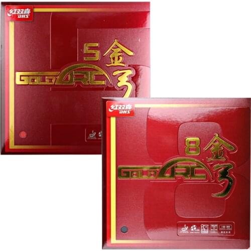 Original DHS GoldArc 5 8 GoldArc5 GoldArc-5 GoldArc8 GoldArc-8 Pips-in Table Tennis (PingPong) Rubber With Sponge