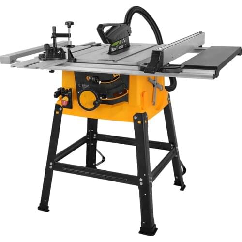 AC220V 1800W 10 inch multifunctional woodworking table saw, electric cutting machine, multi-angle processing, vacuum interface