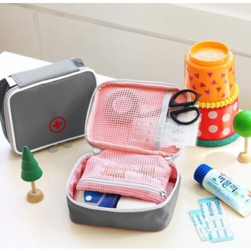 Portable First Aid Kit Travel Medicine Bags Medical Emergency Medicines Organizer Storage Case Bag Outdoor Empty Bag Pill Box