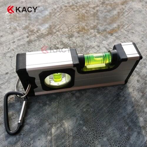 Kacytools 37209 10pcs/lot Mini spirit level High precision pocket Mini Portable Level Precision bubble level 12cm
