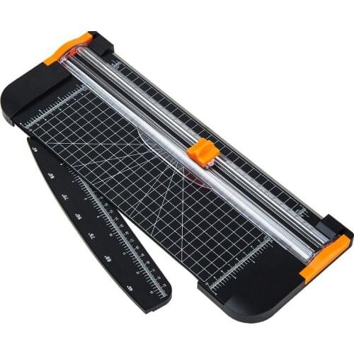 Portable Paper Cutter Plastic Base Office Home Stationery Knife A4 Paper Card Cutting Blade Art Trimmer Crafts Tools