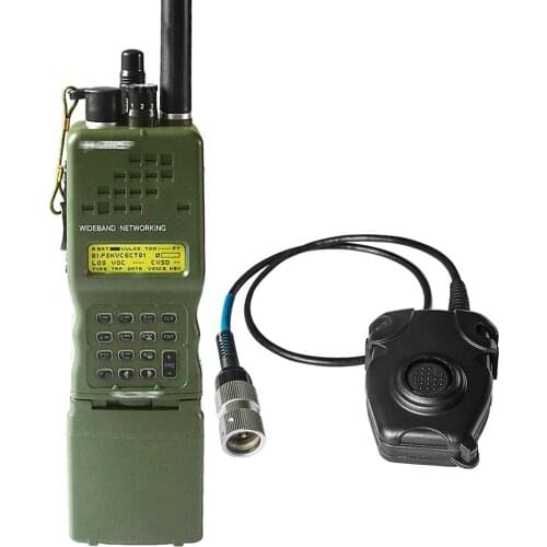 Tactics PRC-152 PRC 152 Harris Dummy Radio Case ,Military Talkie-Walkie Model for Baofeng Radio,No Function+ Peltor 6 Pin PTT