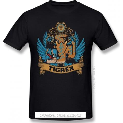 TIGREX LIMITED EDITION Print 100% Cotton Funny T Shirts Monster Hunter Felyne Palico Game Men Fashion Streetwear