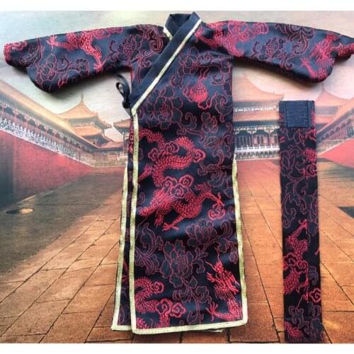 1/6 Scale Ancient Soldier Generals Robe Ming Dynasty High-quality Silk Cloth for 12in Action Figure Collection Toys