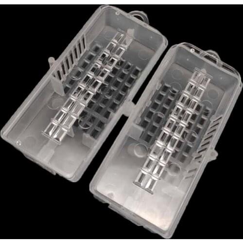 100PCS Wholesale Beekeeping Queen Bees Post Cage Large Space Transport Carriage Transmit Cages New Transparent Rearing Tools