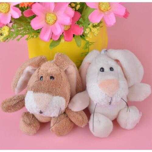 2 Pcs Hot Cute Mini Genuine scarf Rabbit Fur Bunny Key Chain Women Toy Doll Bag Car Key Ring Trinket Rabbit Keychain Jewelry