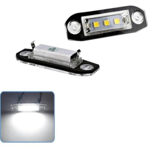 2Pcs Led License Plate Light For Volvo S80 Xc90 S40 V60 Xc60 S60 C70 V50 Xc70 V70