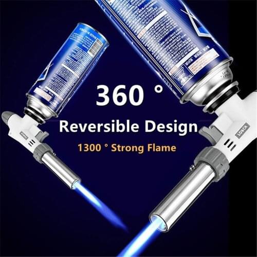 2021 Gas Torch Flame Gun Blowtorch Cooking Soldering Butane AutoIgnition gas-Burner Lighter Heating Welding gas burner flame