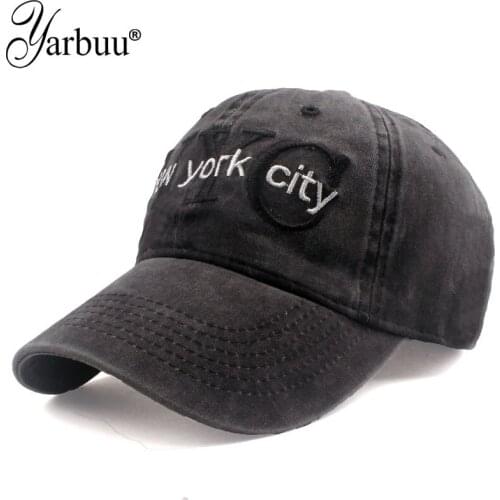 2021 Fashion NEW YORK Letters Embroidered Baseball Cap High Quality Casual Hat Spring Man Woman Adjustable Washed Cotton Vintage