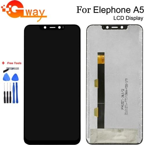 6.18" For Elephone A5 LCD Display + Touch Screen Digitizer Assembly With Tools And Adhesive For Elephone A5 Mobile Accessories