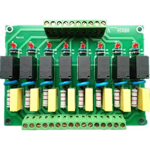 7-channel / 8-channel 5V / 12V / 24V relay module driver board module 8-channel single-chip PLC driver board control panel