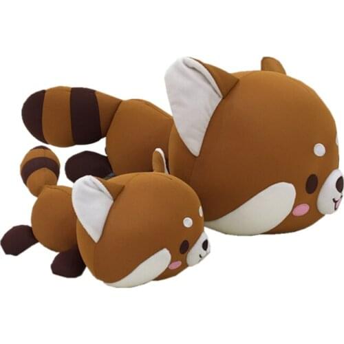 29/44/53cm cute cartoon raccoon doll foam particles stuffed back cushion nanoparticles soft throw pillow doll