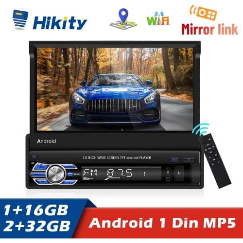 Hikity Android 10.1 Car Radio 1+16GB / 2+32GB Car Multimedia Player 7" Auto Radio GPS Navigation Radio Car for Volkswagen