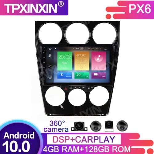 4G+128GB Android 10.0 For Mazda 6 2006-2012 Car Multimedia Player GPS Navigation Head Unit Auto Radio Audio Stereo Tape Recorder