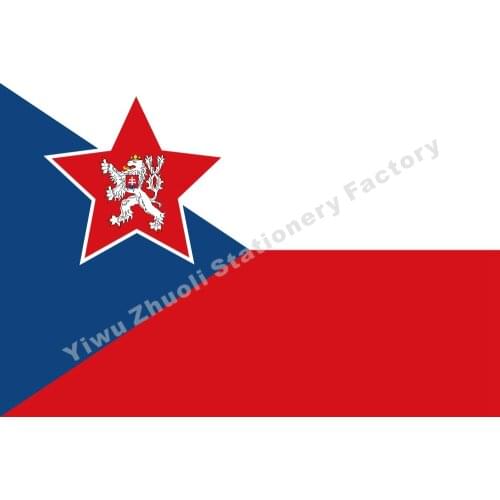 Czech Republic Czech Naval Ensign Czechoslovakia 1955-1960 Flag 150X90cm 3x5FT 120g 100D High Quality Banner Free Shipping